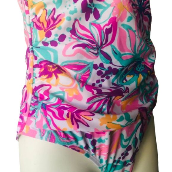 Stella Parker One Piece Swimsuit in Multi Color Size M - Picture 7 of 13